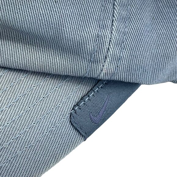 Vintage Nike Arch Block Spellout Gray Hat Y2K - Picture 5 of 6